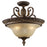 Atlas Lighting Regency 19'' Wide 3Lt Semi Flush Mount, Bronze/White