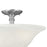 Atlas Lighting Riva 16'' Wide 3Lt Semi Flush Mount, Nickel/White
