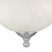 Atlas Lighting Riva 16'' Wide 3Lt Semi Flush Mount, Nickel/White
