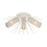 Atlas Lighting Sea Urchin 20''W 3Lt Semi Flush, White Coral/White