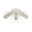 Atlas Lighting Sea Urchin 20''W 3Lt Semi Flush, White Coral/White