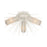 Atlas Lighting Sea Urchin 20''W 3Lt Semi Flush, White Coral/White