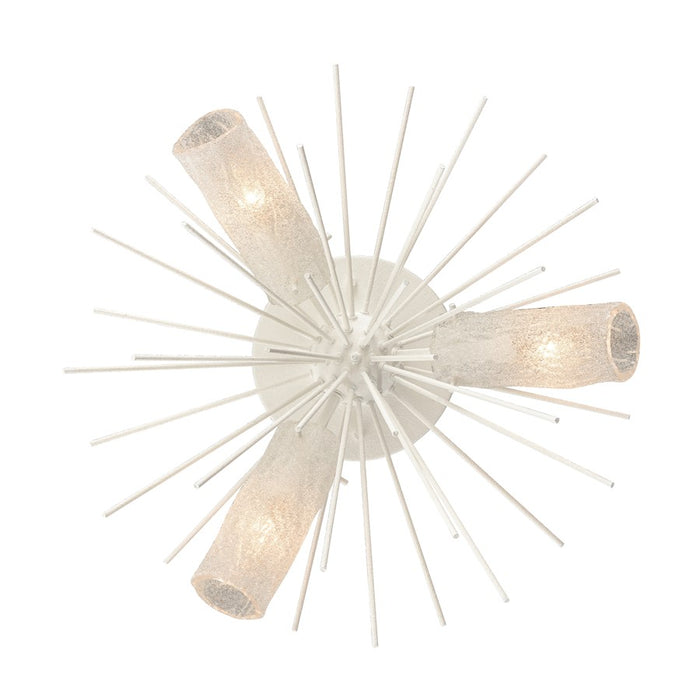 Atlas Lighting Sea Urchin 20''W 3Lt Semi Flush, White Coral/White