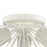 Atlas Lighting Sea Urchin 20''W 3Lt Semi Flush, White Coral/White