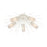 Atlas Lighting Sea Urchin 32''W 5Lt Semi Flush, White Coral/White