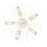 Atlas Lighting Sea Urchin 32''W 5Lt Semi Flush, White Coral/White
