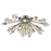 Atlas Lighting Starburst 26'' Wide 8Lt Semi Flush Mount, Chrome