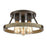 Atlas Lighting Transitions 14'' Wide 3Lt Semi Flush Mount, Bronze