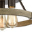 Atlas Lighting Transitions 14'' Wide 3Lt Semi Flush Mount, Bronze
