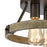 Atlas Lighting Transitions 14'' Wide 3Lt Semi Flush Mount, Bronze