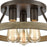 Atlas Lighting Transitions 14'' Wide 3Lt Semi Flush Mount, Bronze