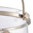 Atlas Lighting Wentworth 17''W 3Lt Semi Flush Mount, Nickel/Clear