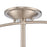 Atlas Lighting Wentworth 17''W 3Lt Semi Flush Mount, Nickel/Clear