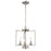 Atlas Lighting West End 14.5'' Wide 3Lt Semi Flush Mount, Nickel