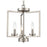 Atlas Lighting West End 14.5'' Wide 3Lt Semi Flush Mount, Nickel