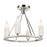 Atlas Lighting White Stone 18'' Wide 4Lt Semi Flush Mount, Nickel