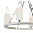 Atlas Lighting White Stone 18'' Wide 4Lt Semi Flush Mount, Nickel