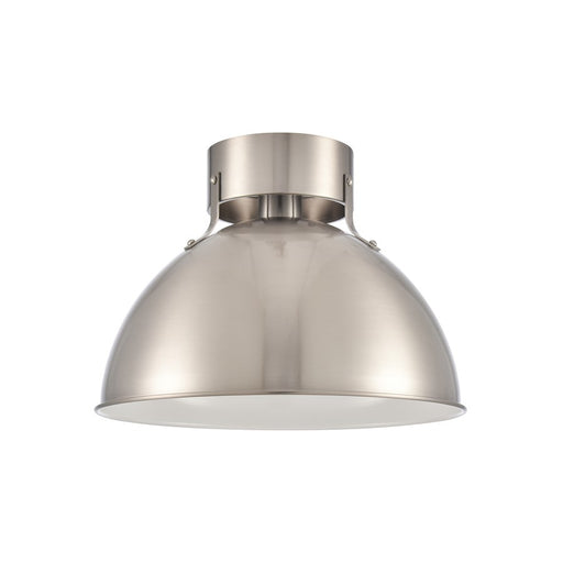 Atlas Lighting Zayne 12''W 1Lt Semi Flush, Brushed Nickel/Silver