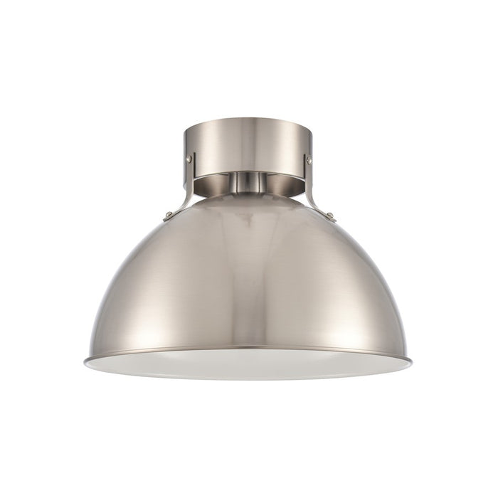Atlas Lighting Zayne 12''W 1Lt Semi Flush, Brushed Nickel/Silver