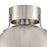 Atlas Lighting Zayne 12''W 1Lt Semi Flush, Brushed Nickel/Silver