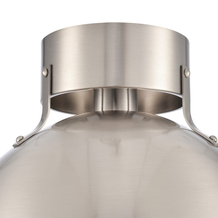 Atlas Lighting Zayne 12''W 1Lt Semi Flush, Brushed Nickel/Silver