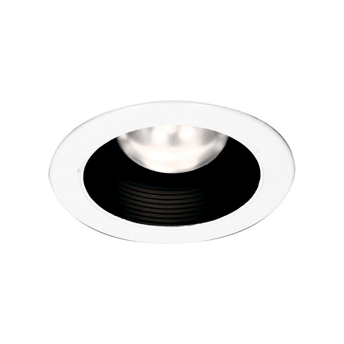 Atlas Lighting 5'' Wide 1Lt Recessed Trim, Black/White