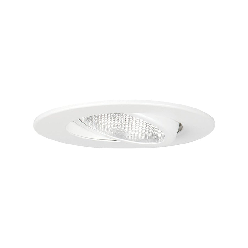 Atlas Lighting CL11952-WH 6in 1-Light Recessed Trim | Modern Matte White Metal | Hallway & Bedroom Ceiling | 6.37 x 6.37 x 6.37 in | Model CL11952-WH