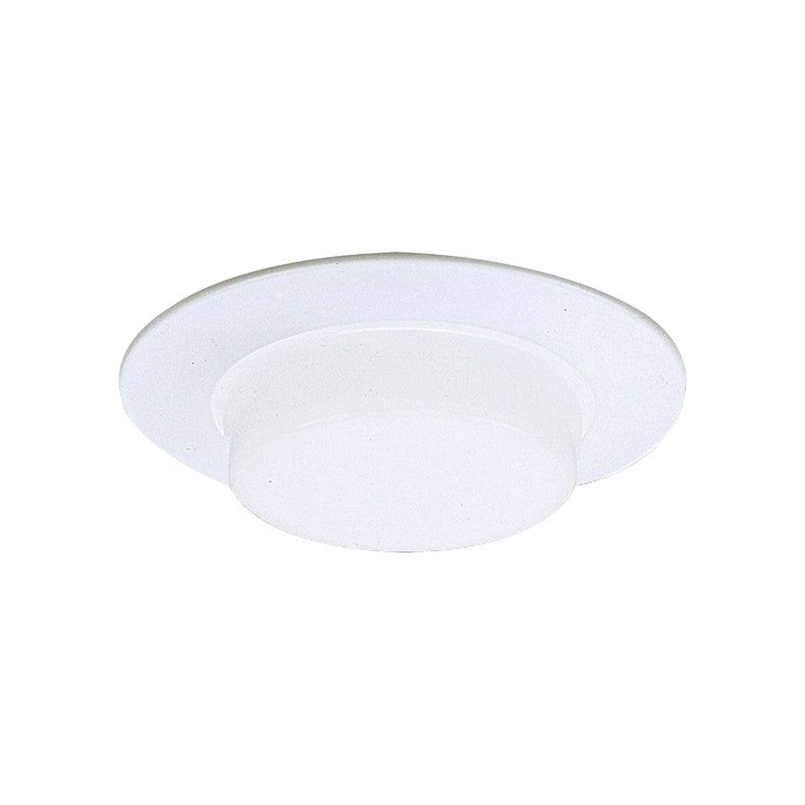 Atlas Lighting 8'' Wide 1Lt Shower Trim Recessed Light, White
