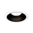 Atlas Lighting 7''W 1Lt Recessed Trim, White/Black Stepped Baffle