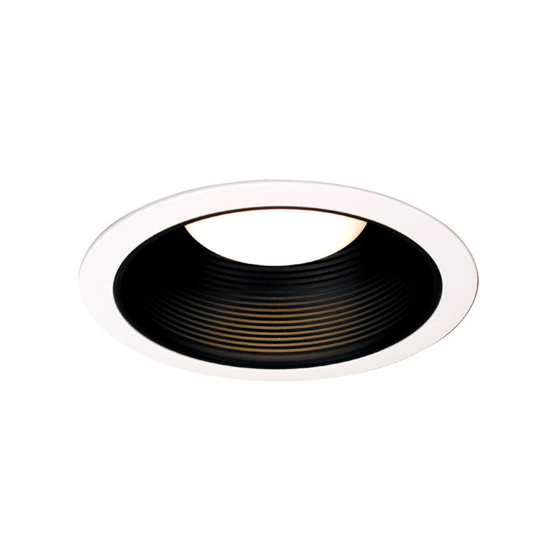 Atlas Lighting CL11958-WH 7in 1-Light Recessed Trim | Modern White & Black Metal | Living Room & Hallway | 7 x 7 x 7 in | Model CL11958-WH