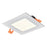 Atlas Lighting Mercury 4.75'' Wide LED Square Recessed Light, White