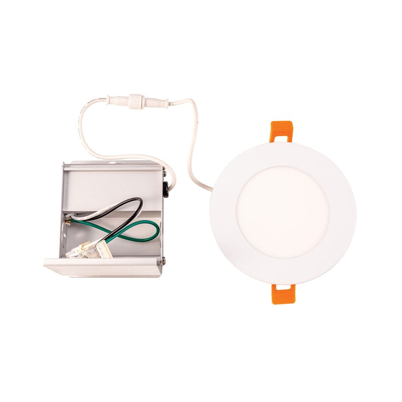Atlas Lighting Mercury 5'' Wide LED Round Recessed Light, White