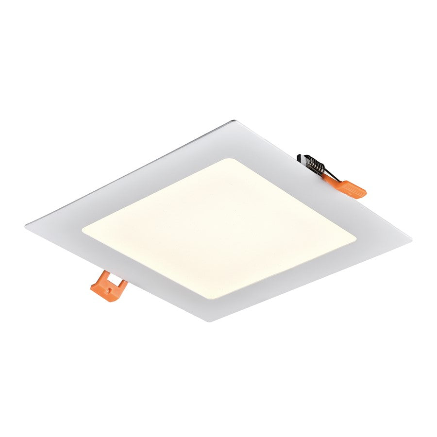 Atlas Lighting Mercury 6.75'' Wide LED Square Recessed Light, White