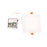 Atlas Lighting Mercury 6.75'' Wide LED Square Recessed Light, White