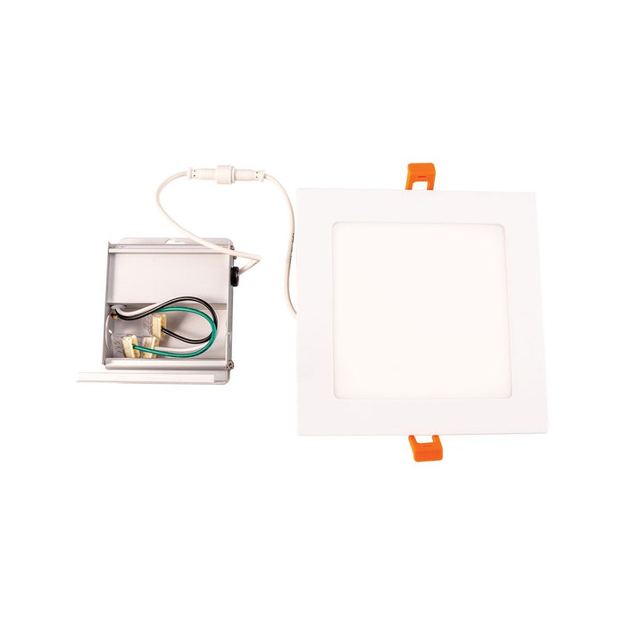 Atlas Lighting Mercury 6.75'' Wide LED Square Recessed Light, White