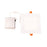 Atlas Lighting Mercury 6.75'' Wide LED Square Recessed Light, White