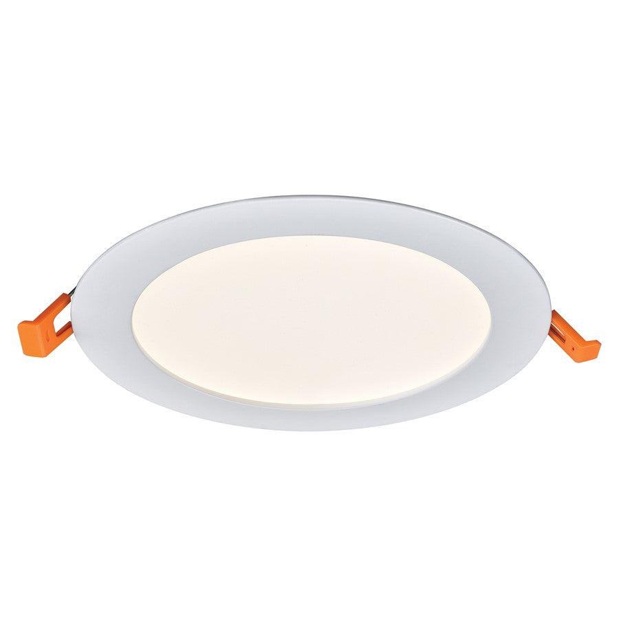 Atlas Lighting Mercury 7'' Wide LED Round Recessed Light, White