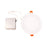 Atlas Lighting Mercury 7'' Wide LED Round Recessed Light, White
