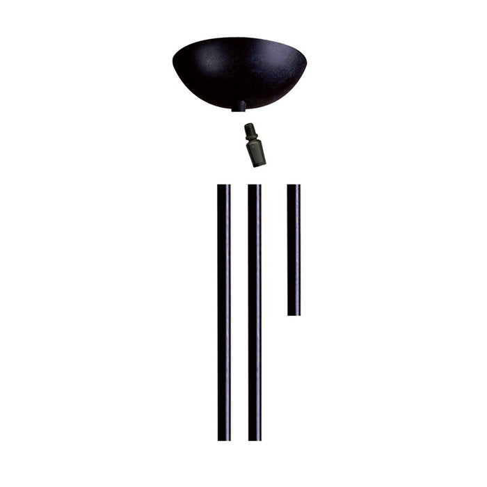 Atlas Lighting Rod Kit 1x6" 2x12" Extensions, Dark Rust/Black