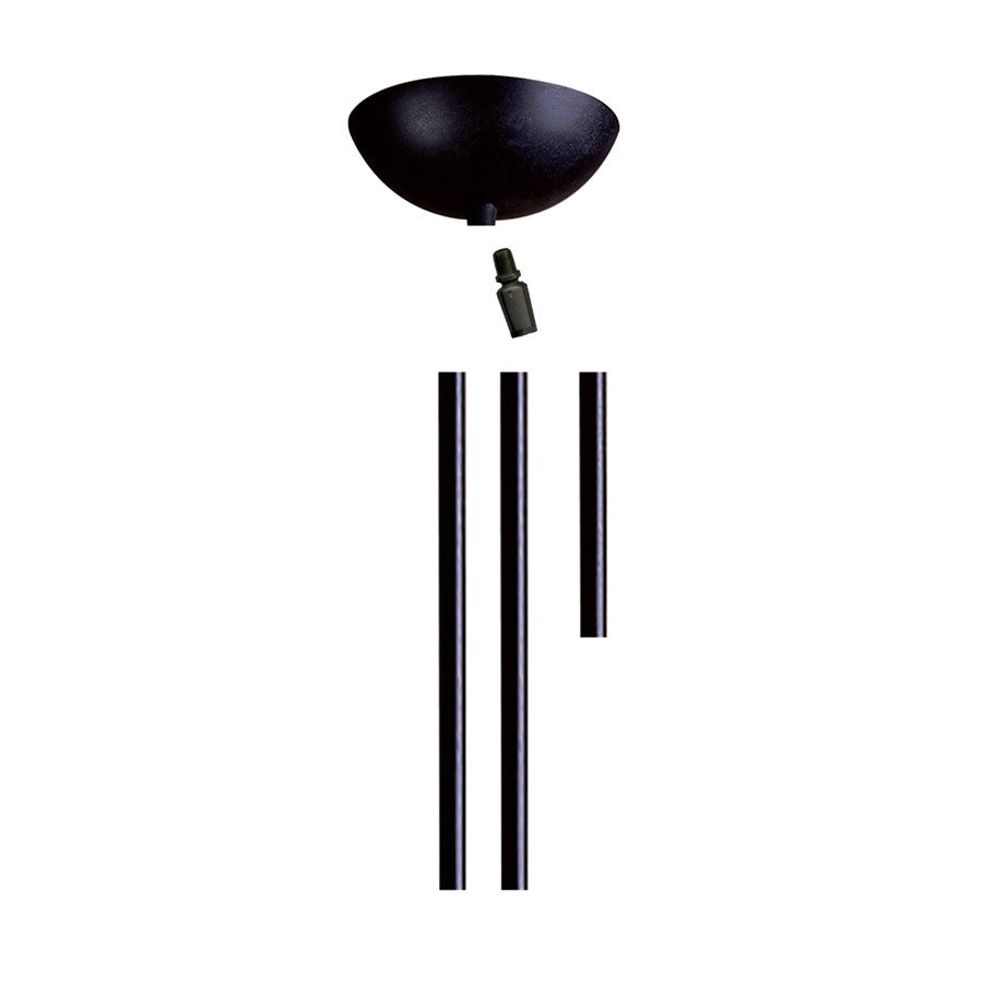 Atlas Lighting Rod Kit 1x6" 2x12" Extensions, Dark Rust/Black