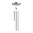 Atlas Lighting Rod Kit 1x6" 2x12" Extensions, Satin Nickel