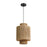 Atlas Lighting Corsair 12'' Wide 1Lt Mini Pendant, Natural/Natural