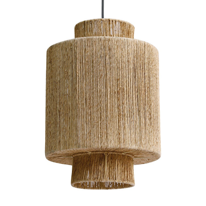 Atlas Lighting Corsair 12'' Wide 1Lt Mini Pendant, Natural/Natural
