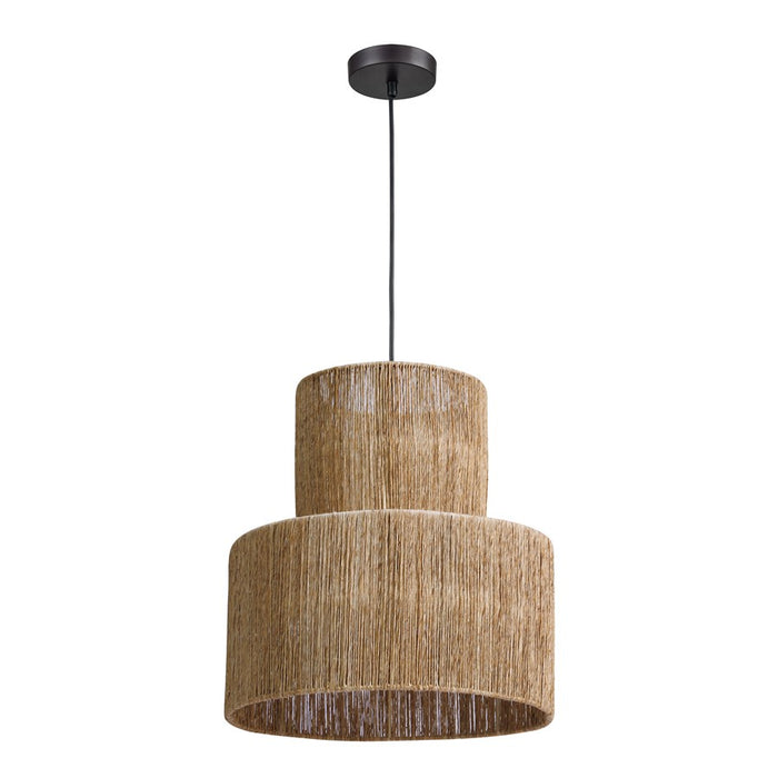Atlas Lighting Corsair 16'' Wide 1Lt Pendant, Natural/Natural