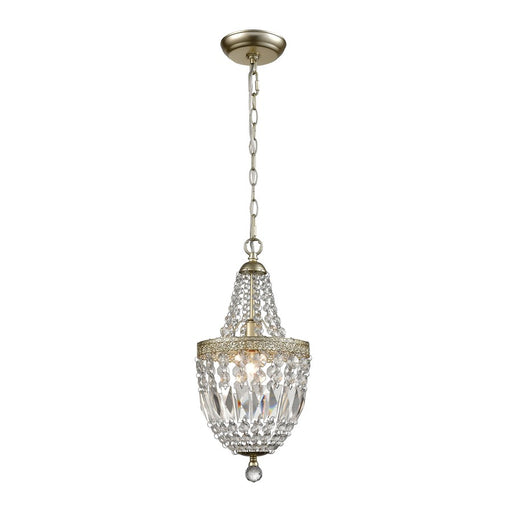 Atlas Lighting Morley 8'' Wide 1Lt Mini Pendant, Clear/Clear