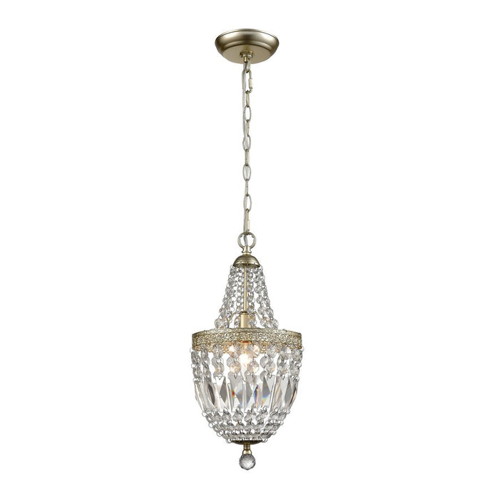 Atlas Lighting Morley 8'' Wide 1Lt Mini Pendant, Clear/Clear
