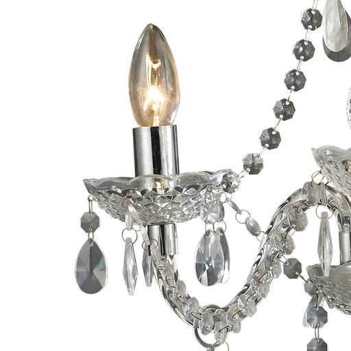Atlas Lighting Theatre 16'' Wide 3Lt Chandelier, Clear