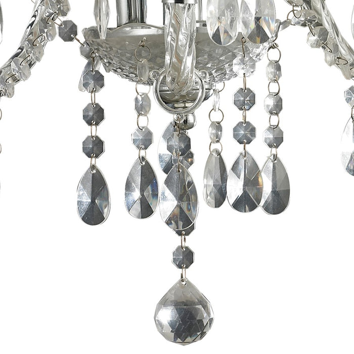 Atlas Lighting Theatre 16'' Wide 3Lt Chandelier, Clear