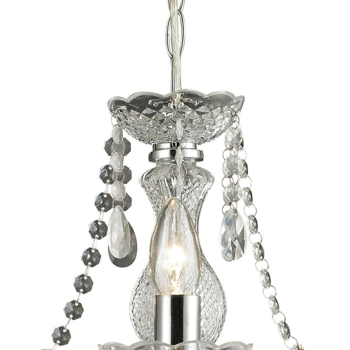 Atlas Lighting Theatre 16'' Wide 3Lt Chandelier, Clear