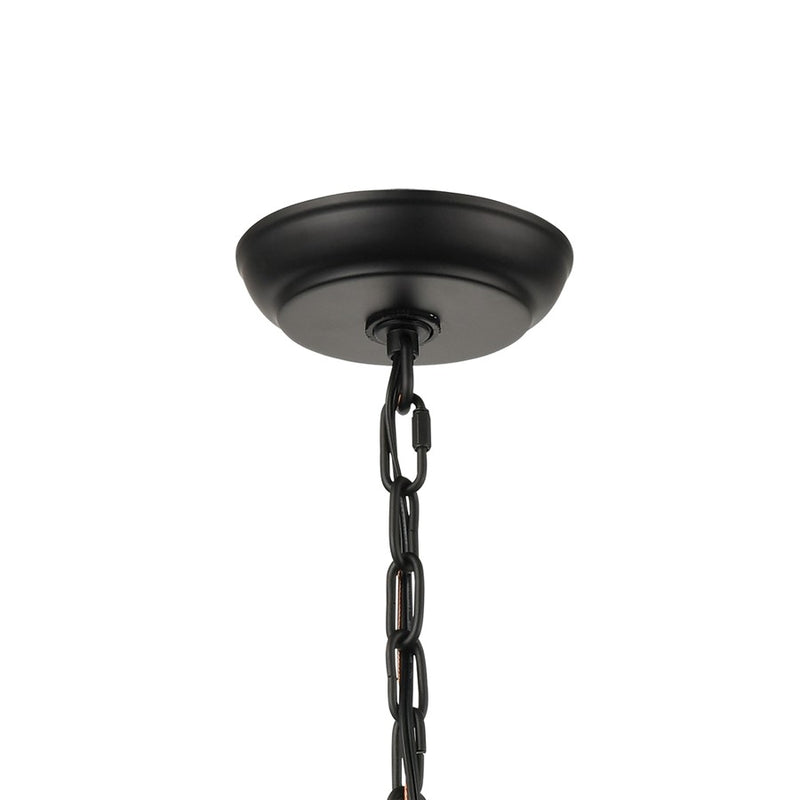 Atlas Lighting Bridgette 16in 4-Light Chandelier | Modern Matte Black and Satin Brass | Dining Room & Living Room | 16 x 16 x 17 in | Model CL12088-BK